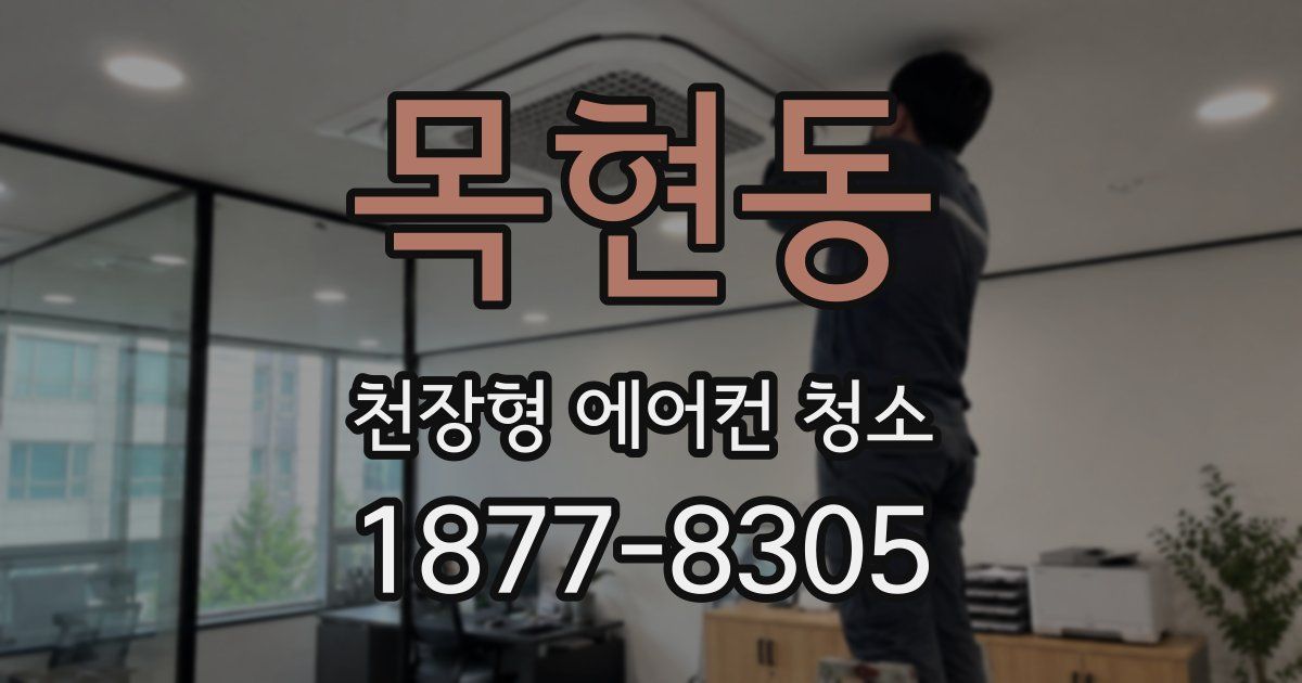 목현동 천장형 에어컨 청소