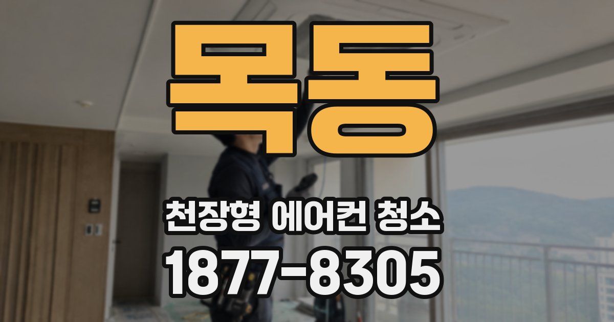 목동 천장형 에어컨 청소