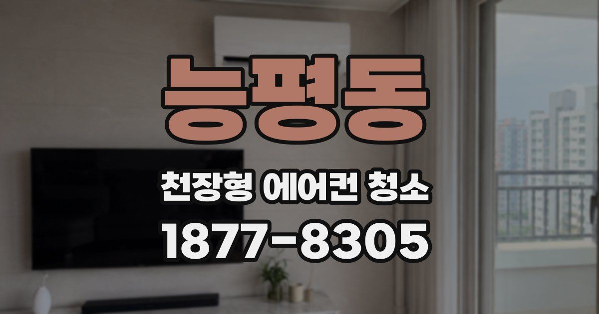 능평동 천장형 에어컨 청소