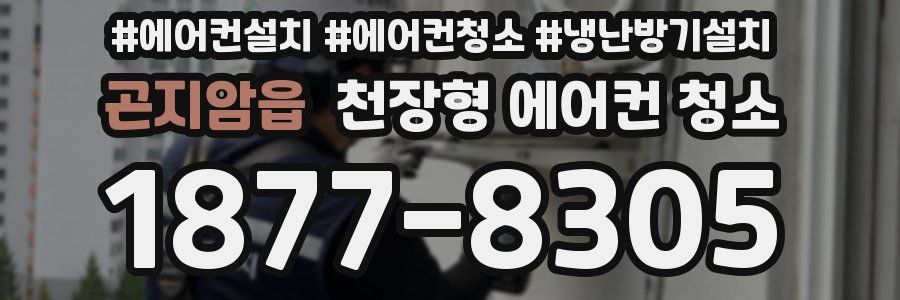 곤지암읍 천장형 에어컨 청소