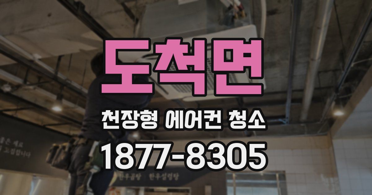 도척면 천장형 에어컨 청소