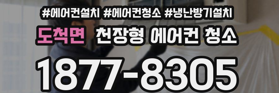 도척면 천장형 에어컨 청소