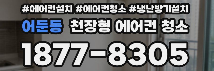 어둔동 천장형 에어컨 청소