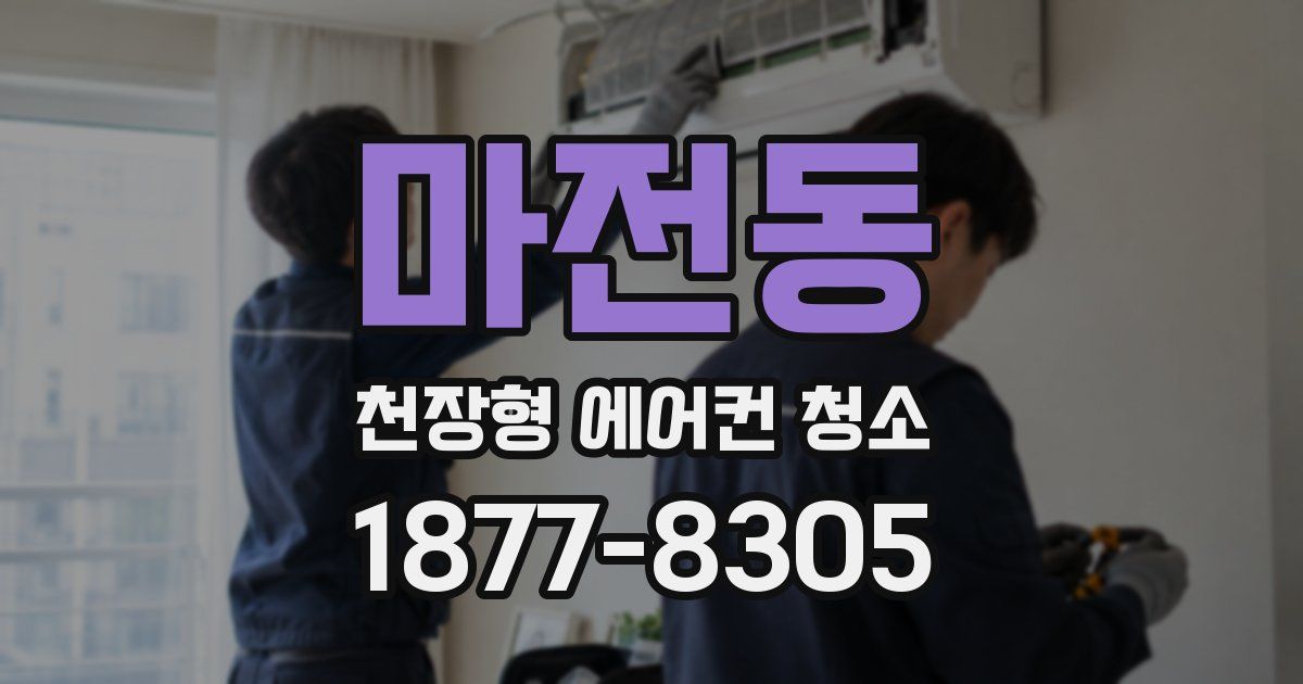 마전동 천장형 에어컨 청소