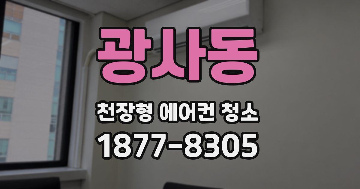 광사동 천장형 에어컨 청소