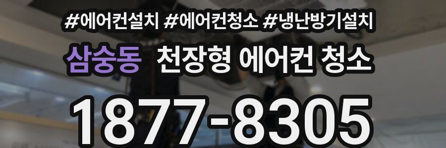 삼숭동 천장형 에어컨 청소