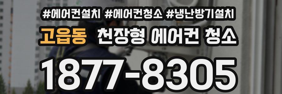 고읍동 천장형 에어컨 청소