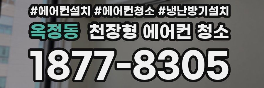 옥정동 천장형 에어컨 청소