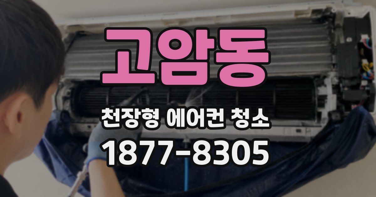 고암동 천장형 에어컨 청소