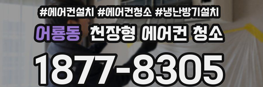 어룡동 천장형 에어컨 청소