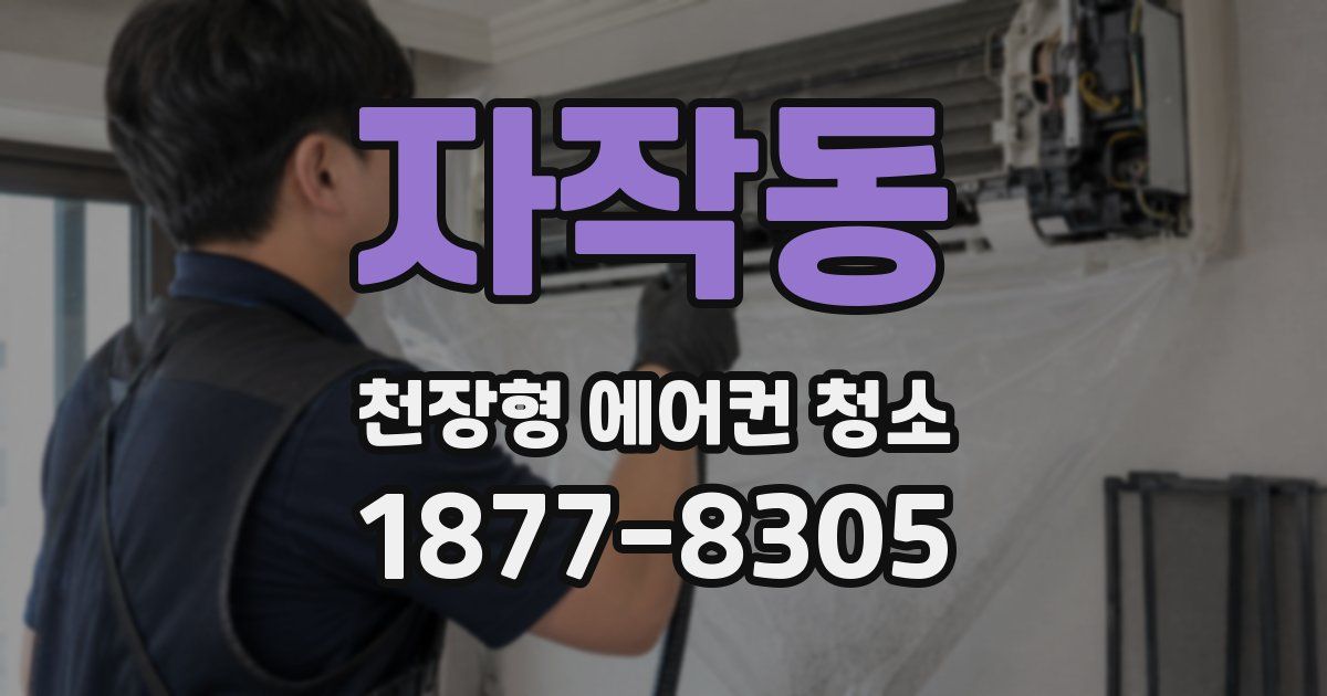 자작동 천장형 에어컨 청소