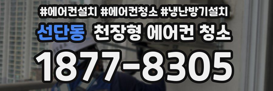 선단동 천장형 에어컨 청소