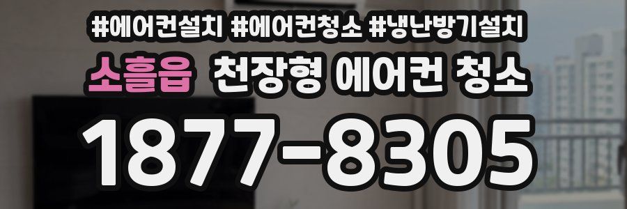 소흘읍 천장형 에어컨 청소
