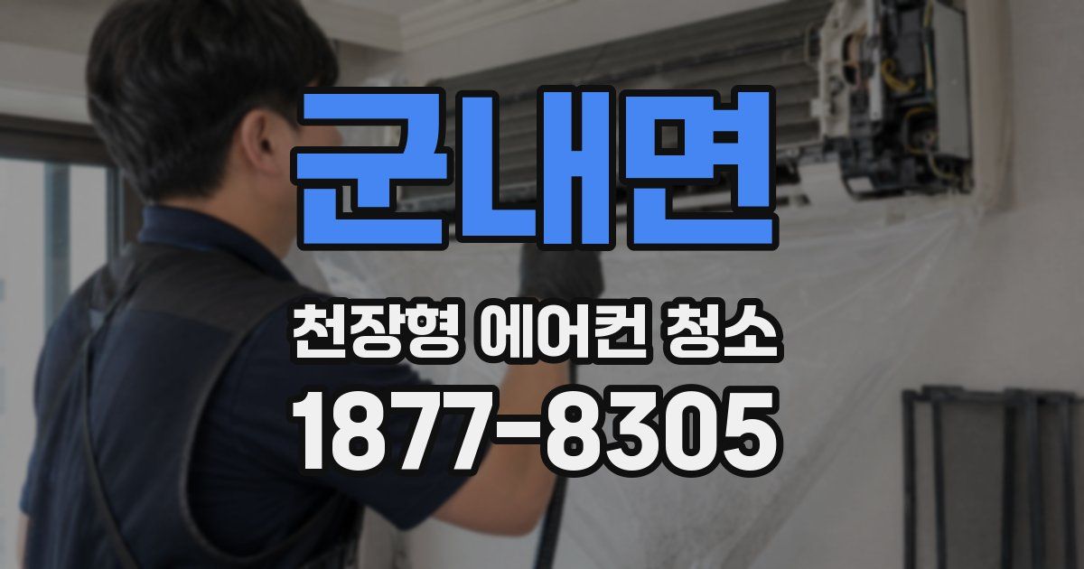 군내면 천장형 에어컨 청소