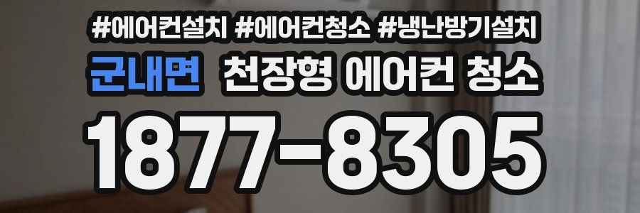 군내면 천장형 에어컨 청소