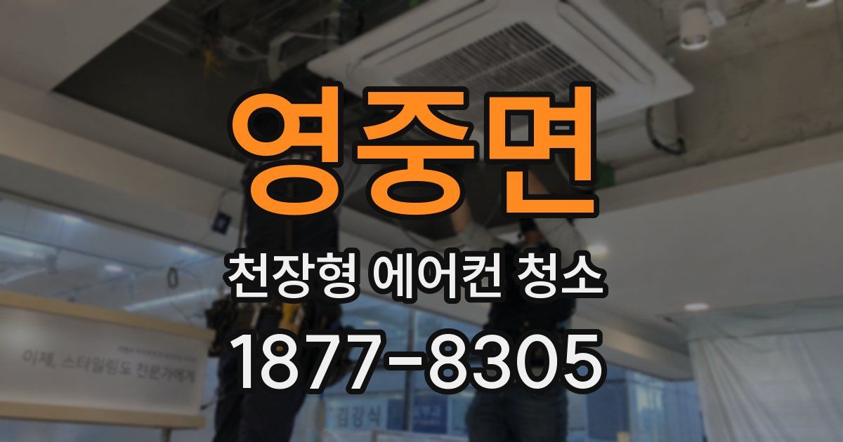 영중면 천장형 에어컨 청소
