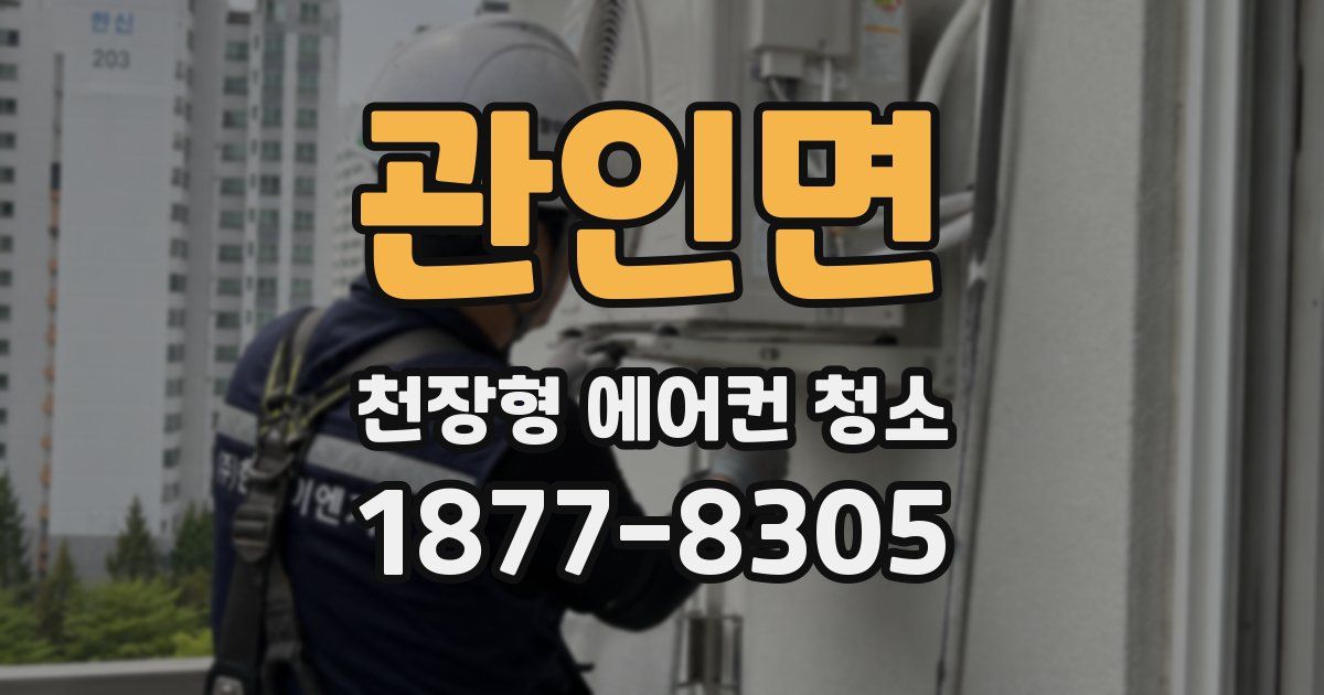 관인면 천장형 에어컨 청소