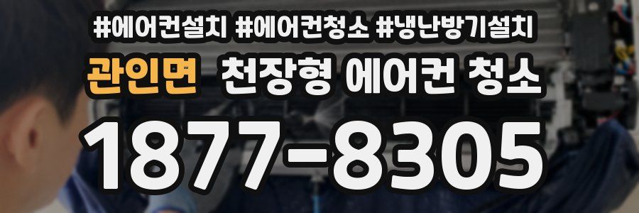 관인면 천장형 에어컨 청소