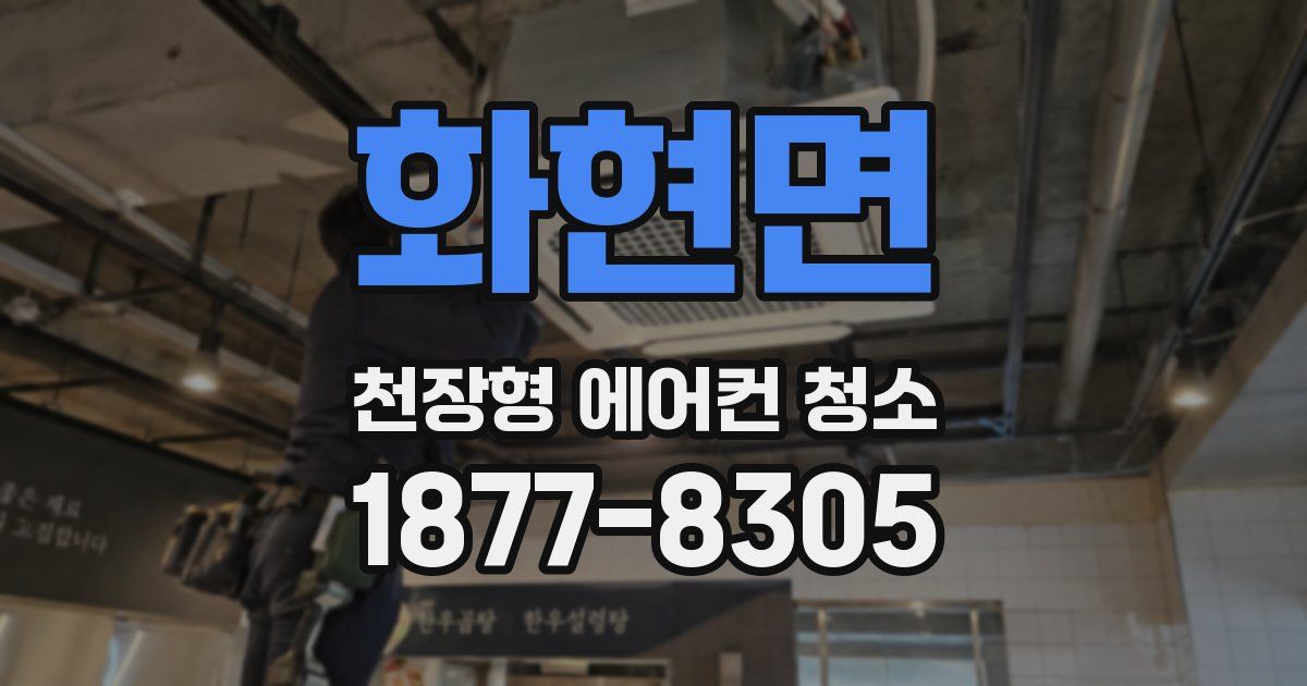 화현면 천장형 에어컨 청소