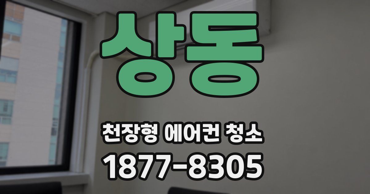 상동 천장형 에어컨 청소