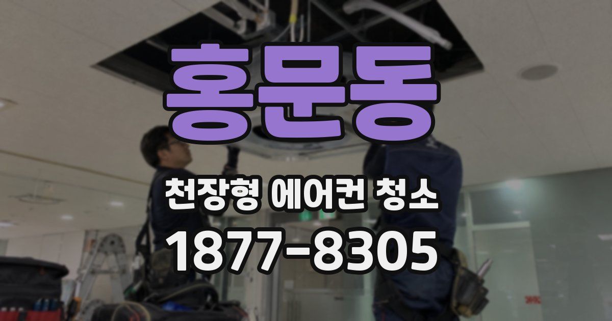 홍문동 천장형 에어컨 청소