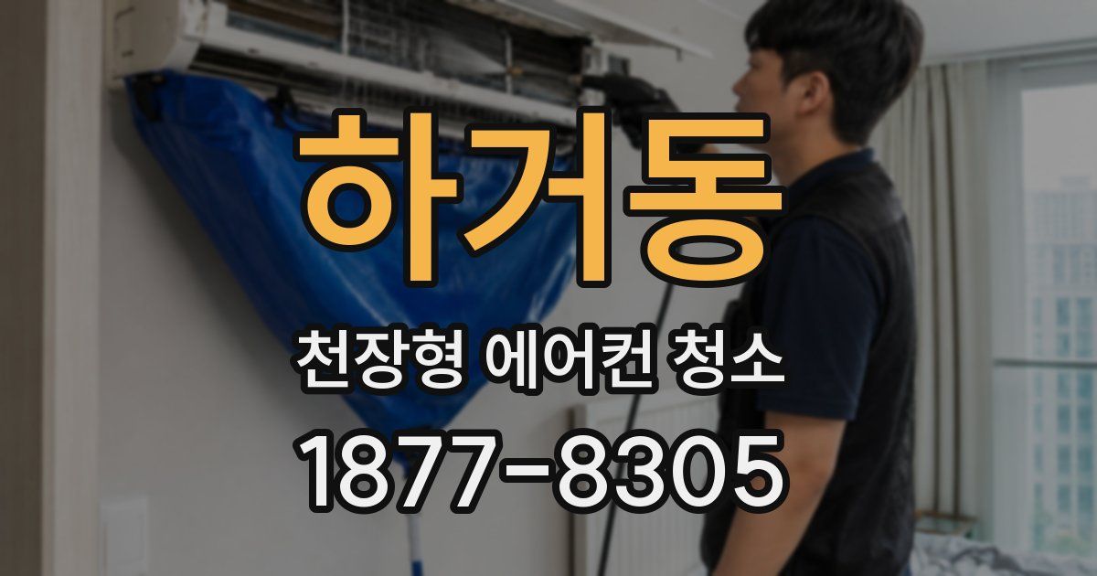 하거동 천장형 에어컨 청소
