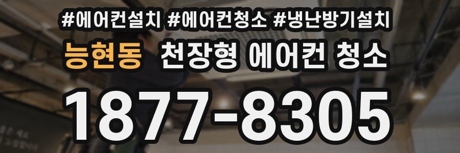 능현동 천장형 에어컨 청소