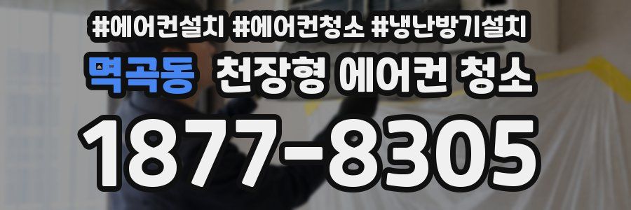 멱곡동 천장형 에어컨 청소