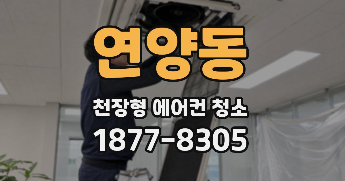 연양동 천장형 에어컨 청소