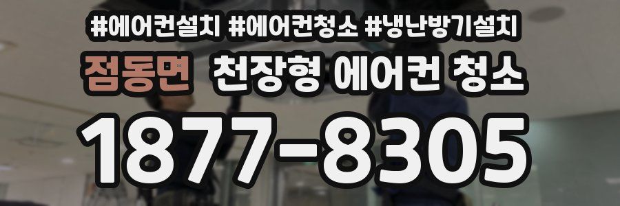 점동면 천장형 에어컨 청소