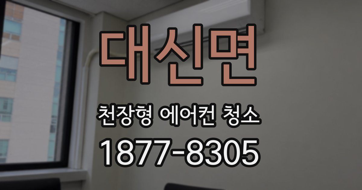 대신면 천장형 에어컨 청소