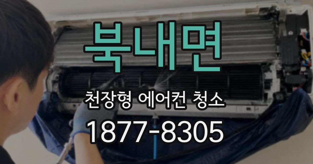 북내면 천장형 에어컨 청소