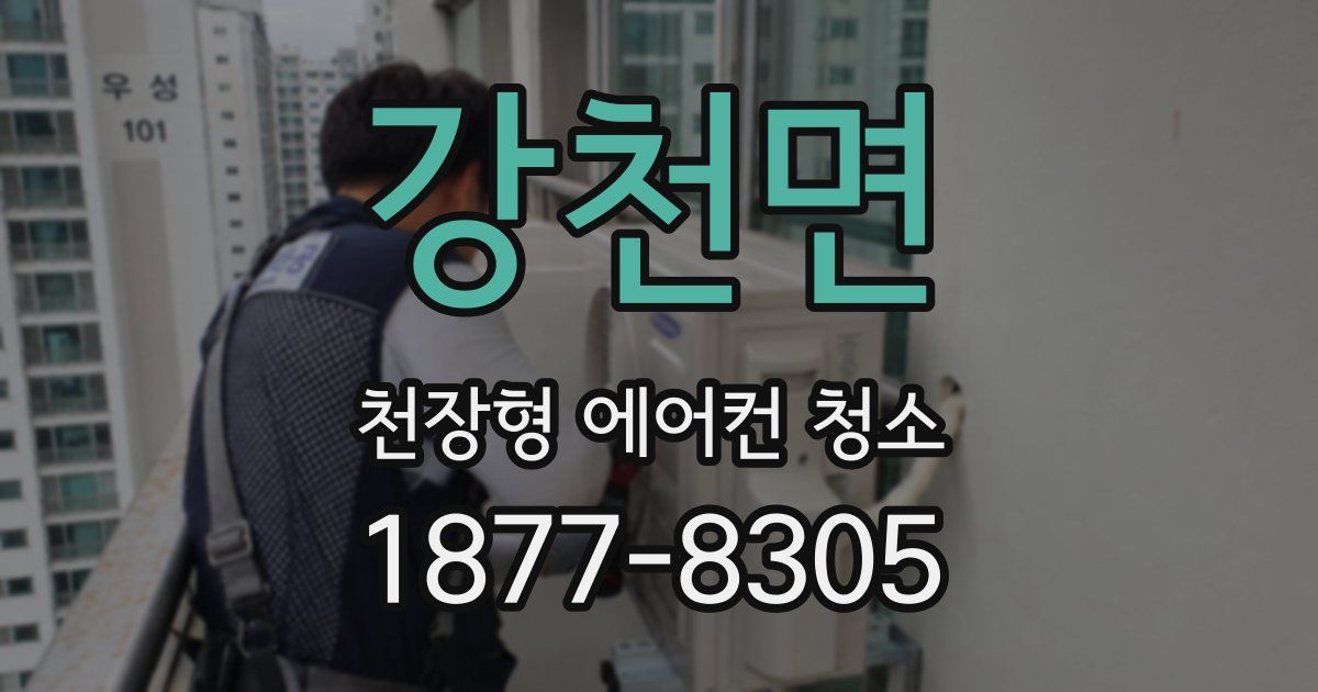 강천면 천장형 에어컨 청소