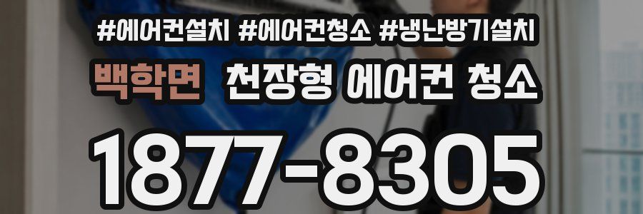 백학면 천장형 에어컨 청소