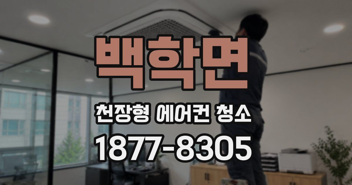 백학면 천장형 에어컨 청소