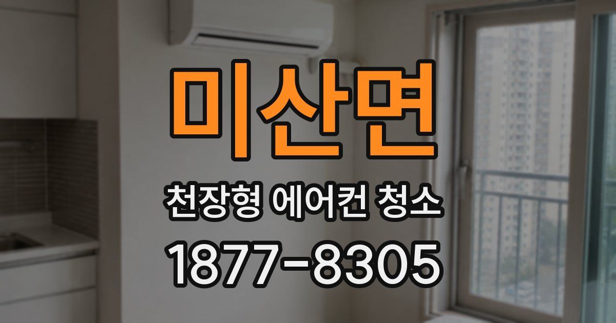 미산면 천장형 에어컨 청소