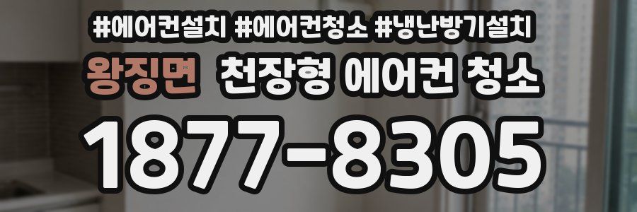왕징면 천장형 에어컨 청소