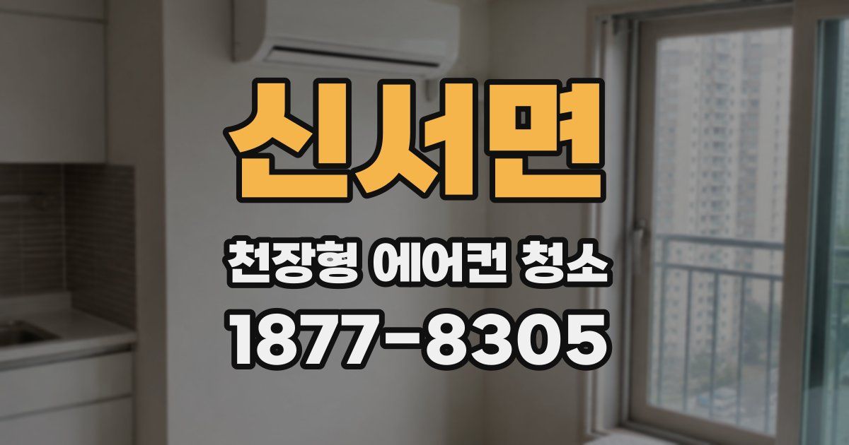 신서면 천장형 에어컨 청소
