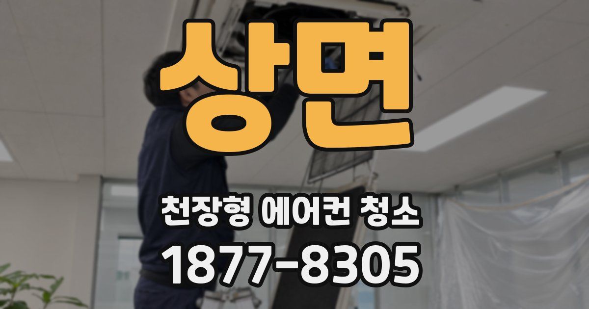 상면 천장형 에어컨 청소