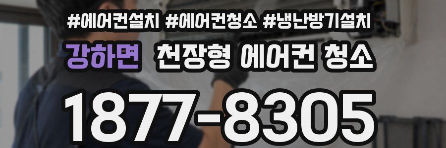 강하면 천장형 에어컨 청소