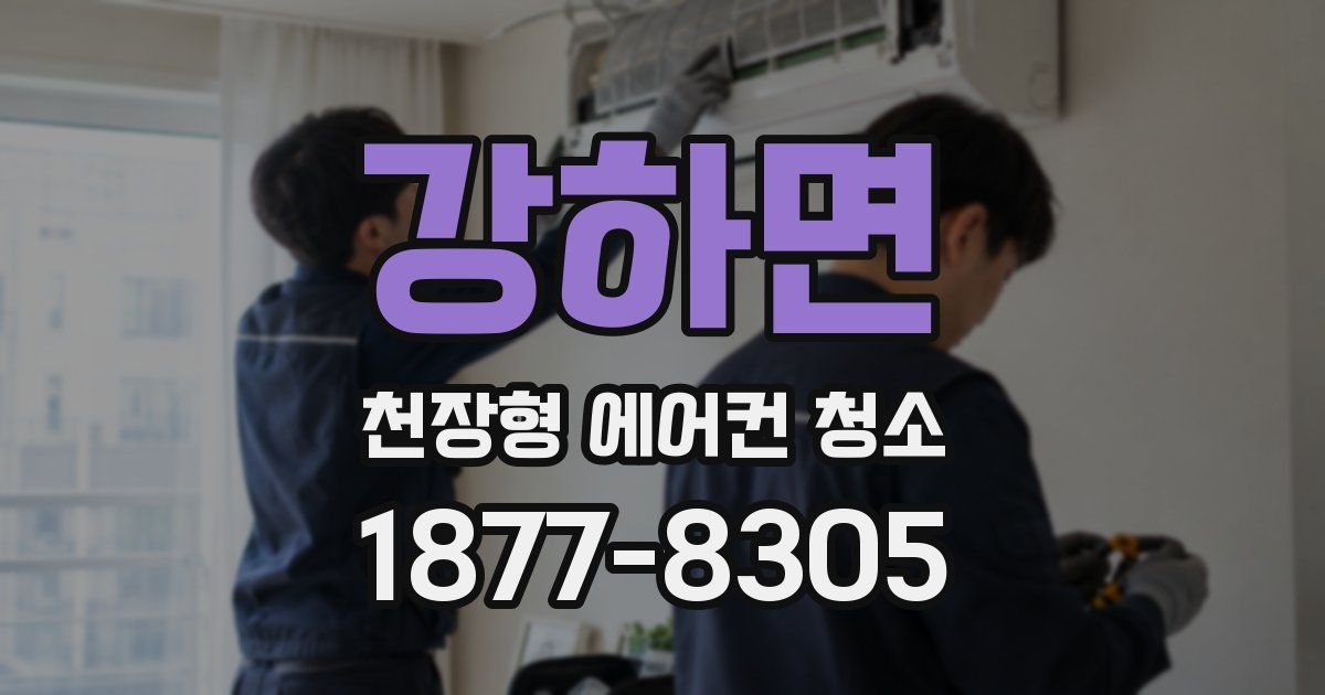 강하면 천장형 에어컨 청소