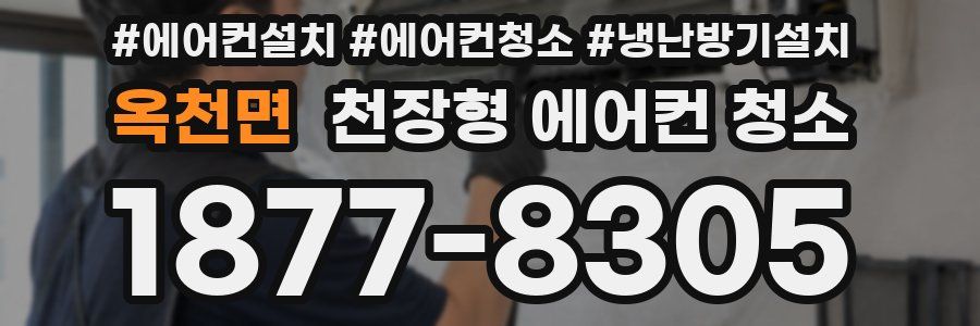 옥천면 천장형 에어컨 청소