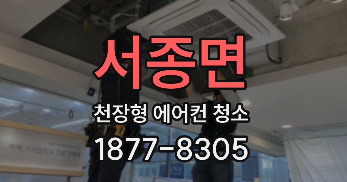 서종면 천장형 에어컨 청소