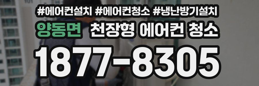 양동면 천장형 에어컨 청소