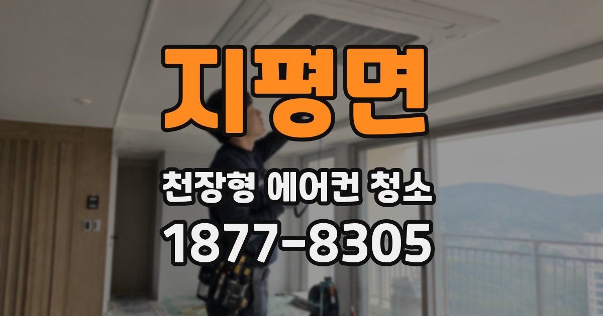 지평면 천장형 에어컨 청소