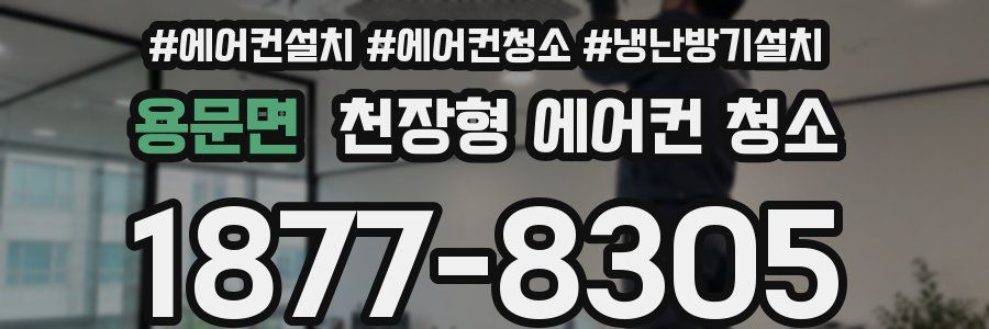 용문면 천장형 에어컨 청소