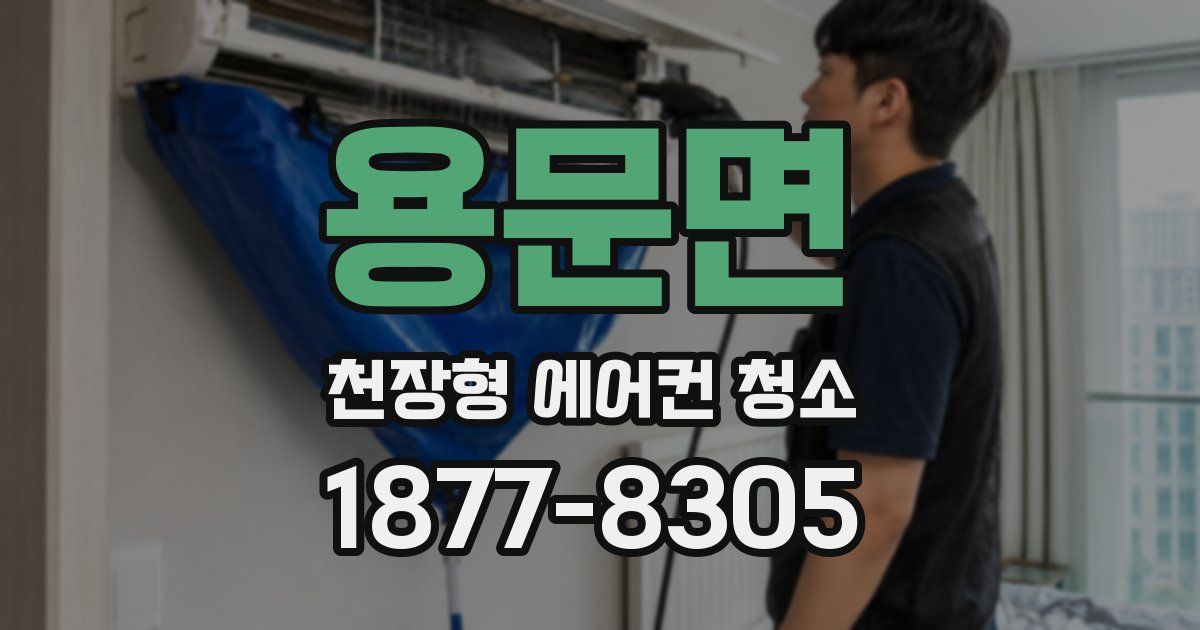용문면 천장형 에어컨 청소