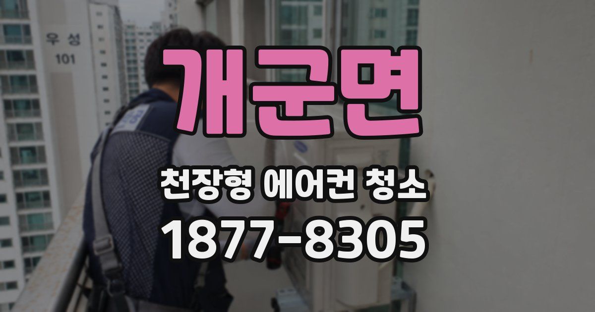 개군면 천장형 에어컨 청소