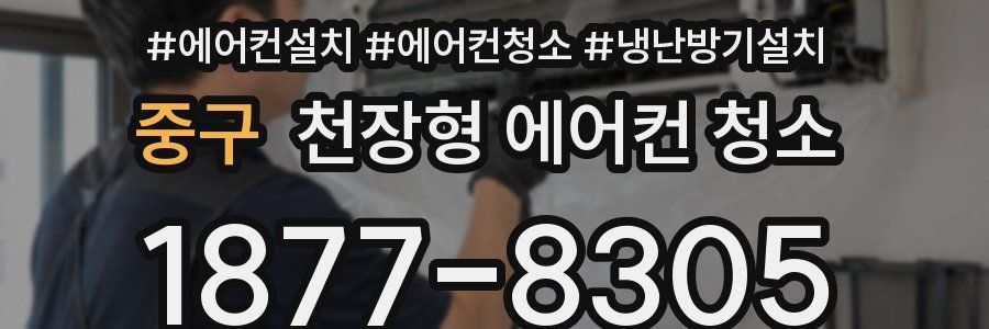 중구 천장형 에어컨 청소