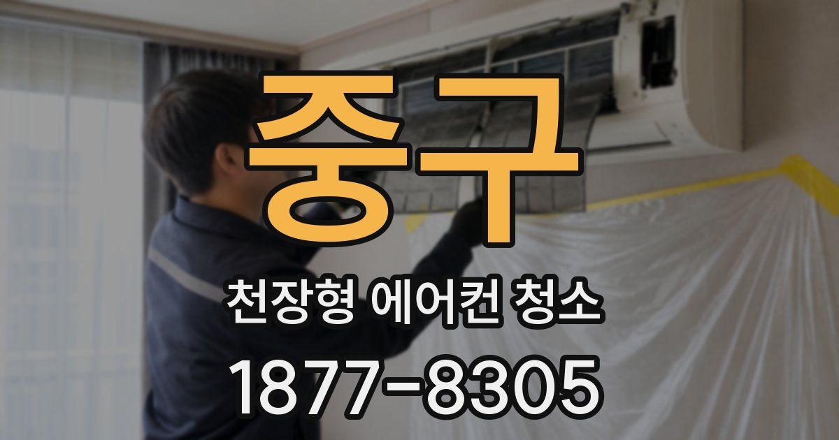 중구 천장형 에어컨 청소